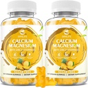 Vápnik Magnézium Zinok Gumies s vitamínom D3, bezcukrové kalciové Gumičky pre ženy Muži, vysoká potencia horčík pre kosti a svalovinu a imunitné zdravie, ananásová príchuť - 120 Počet