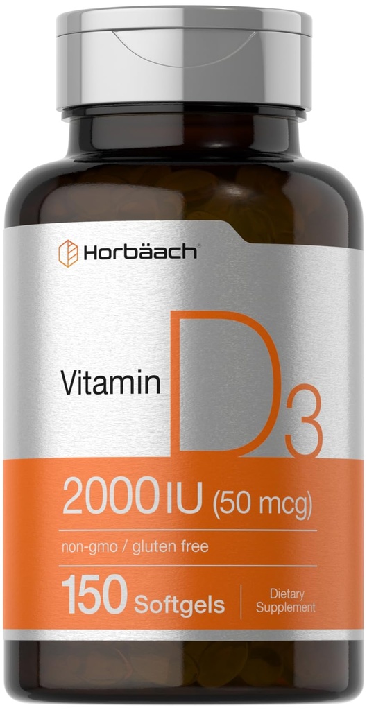 Horbaach Vitamín D3 2000IU Softgels 