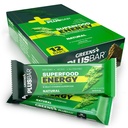 Greens+ Plusbar Energy, Natural, Gluten-Free Snack s Super Greens, Superfoods & Almond Butter, Vegan, Dairy-Free, Non-GMO, 10g Protein Meal Replacement, 12 Balenie