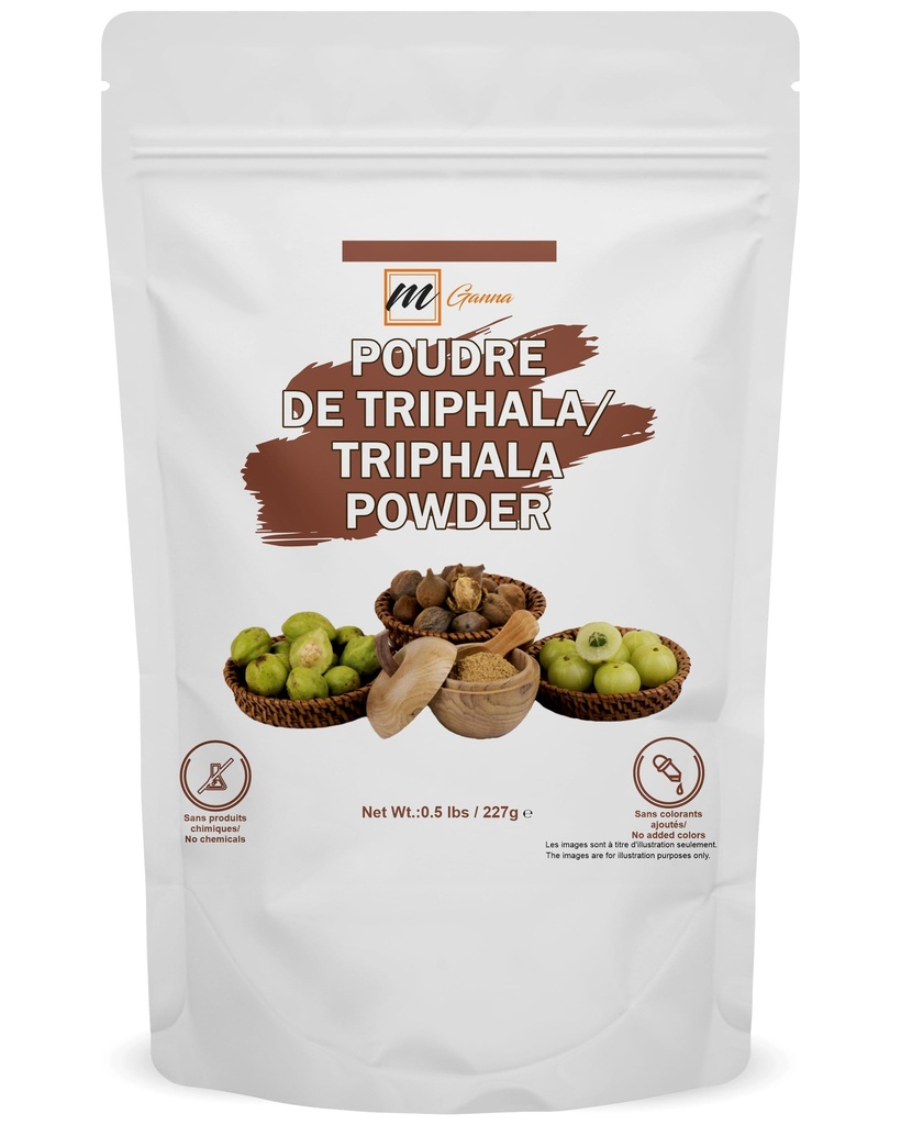 100% Natural Triphala Powder for Skin and Health Care 227 GMS / 0,5 LBS