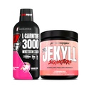 PROSUPPS L-karnitín 3000 Stimulant bez tekutých shotov (31 Servings, Dragon Fruit) a pán Hyde Signature Series Pred-Workout Energy Powderd Drink (30 Servings, Strawberry)