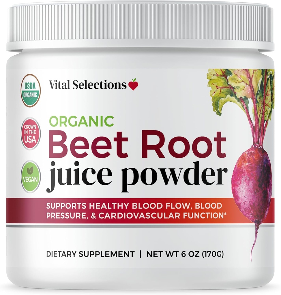 100% organická repa koreňová šťava prášok, najvyššia čistota a potencie, USA Grown, Superior Beet sušenie technológie, maximálny oxid dusičný Boost pre Cardio podporu a športový výkon