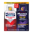 Mucinex Fast-Max & NightShift Combo Pack - Max Strength Cough & Cold Medicines For Muscus Relief, Chest Congestion, Nasal Congestion, Sinus Congestion, Sinus Pressure, Cough Symptom Relief (2x 6 FL OZ)