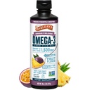 Barlean's Omega 3 Fish Oil Liquid Supplement for Men and Women, Passion Ananane, 1500mg EPA and DHA Mastné kyseliny, 16oz