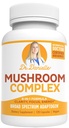 Best Organic Mushrom Complex - Immune Assist Support - Lion's Mane, Cordyceps and Reishi - Adaptogen Supplement - Wellness, Stres Relief, Memory & Cognitive Support, Dr. Danielle - 120 Veggie Caps
