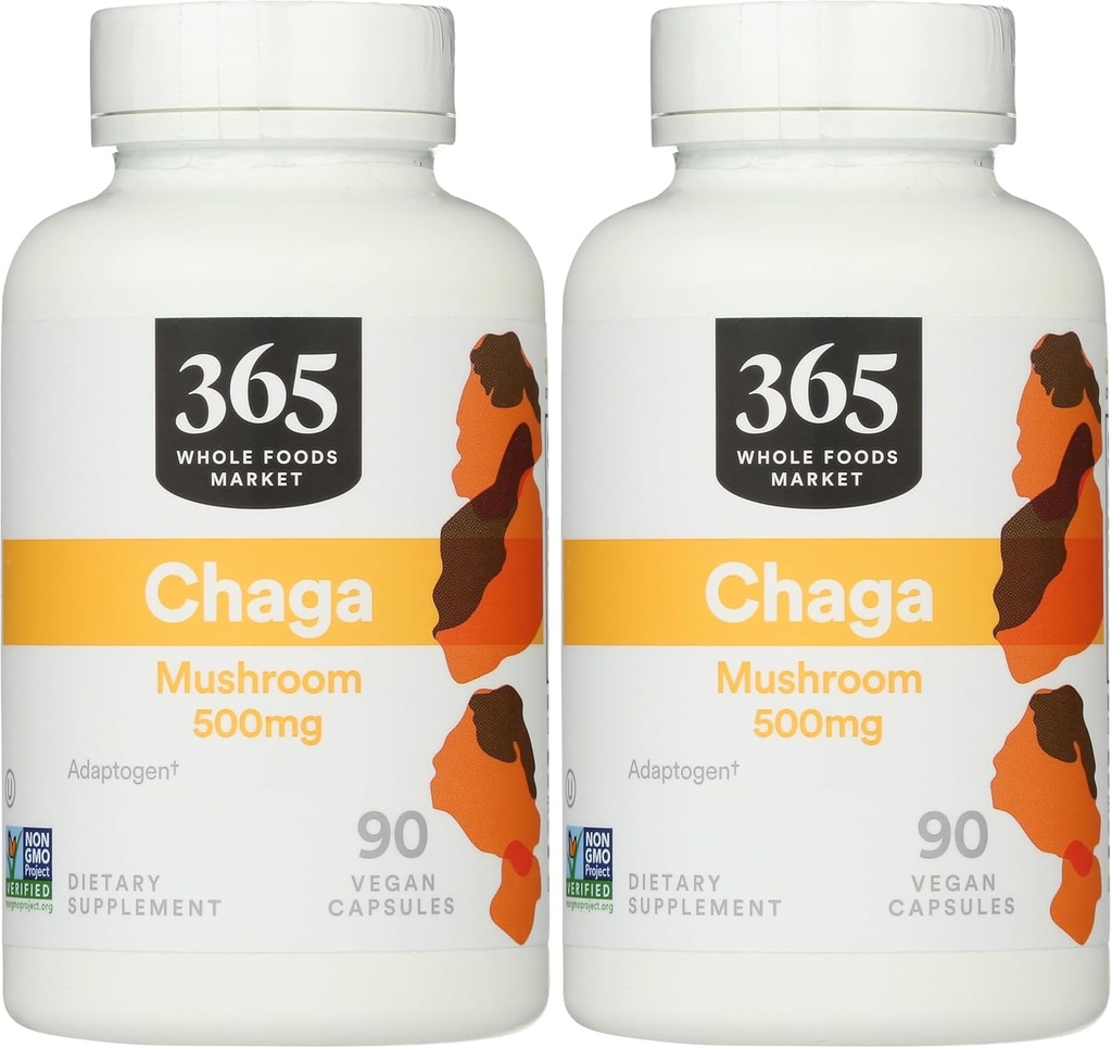 365 podľa trhu s celými potravinami, Chaga, 90 grófov (Pack of 2)