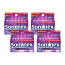 SOMINEX Nighttime Sleep-Aid Caplets, Maximálna sila, 16-Count Boxy (Pack of 4)