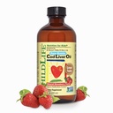 CHILDLIFE ESSIENTS Cod Liver Oil for Kids - Kids Cod Liquid Liquid Liquid Liquid Liquid Liquid, pre deti 6+ Mesiace, Batoľatá, Pridané DHA, EPA, Omega-3 Mastné kyseliny - Jahoda, 8 fl oz