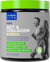 Power Life® Peak MCT Powder Supplement with Plant-Based Collagen and Biotin - Vanilla Flavor (30 porcií)