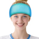 Migréna Relief Cap, Ukľudňujúce bolesti hlavy Migréna klobúk ľad hlava zábal, Hangover Cap tvár maska studená kompresia pre napätie, Puffy Eyes, Stress, Sinus, Ice Blue