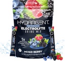 Náhradné strieborné balíčky. Nula cukru, vysoko výkonné elektrolyty. Viac ako 1000 mg soli Plus horčík a draslík. Kľúčové minerály pre hydratáciu. (zmiešaný Berry)