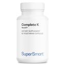 Supersmart - Complete K - with K1, K2 (MK4 + MK7) - Full Spectrum Vitamín K Supplement 