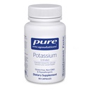 Pure Encapsulations Draslík (Citrate) - Essential Electrolyte Supplement to Support Nerve & Muscle Function, Adrenals, Hormones, Heart Health & Energy* - Dusičnan draselný Kapsule - 90 Kapsule