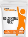 BulkSupplements.com Goldenseal Powder - Bylinný doplnok, Zdroj: Goldenseal Root - Vegan & Gluten Free, 1g per Serving, 1kg (2,2 lbs) (Pack of 1)
