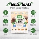 Body Nutrition PlentiPlants Plant Based Protein Powder, Dairy-free Protein Without Soy or Umelical Ingredients, Prirodzene Ochutené organické rastlinné bielkoviny Shake, Čokoláda Arašidové maslo, 38 g