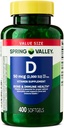 Jar Valley Vitamín D3 Supplement Softgels, 2000 IU, 400 Gróf - Nový vzhľad