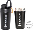 Ozizo Protein Mixing Cup pre proteínové zmesi 20 Ounces z nerezovej ocele Protein Shaker fľaša, Izolovaný, Netesný dôkaz, Odor Resistant, Malá Cute Gym Mixer pre mužov, Ženy, chlapci, Dievčatá, Hot & Cold Drinks
