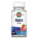 Kal 25 Mg Niacin Tablety, Jahoda, 200 Počet