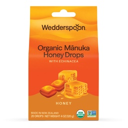 Svadobná lyžička Organické Manuka med kvapky, med a Echinacea, 20 gróf (Pack of 1) 