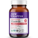 Nová kapitola Fermentovaný vitamín D3 2 000 IU, Organic, ONE Daily for Immune, Heart & Bone Support + Celo-Food Turmeric, Adaptogenic Reishi Mushroom, 100% Vegetarian, Gluten Free, 60 Count