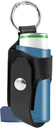 Astma Inhaler Holder Nosič držiaka pre L-Shaped Inhaler PU Kožené Ochranné Cestovanie Handy Mini Holster pre dospelých a deti, Nosenie puzdro s karabínou Clip(Inhalátor nezahrnuté) (čierna)