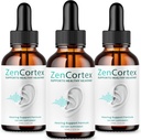 (3 balenie) Zencortex pre Tinnitus Relief - Oficiálna formula - Zencortex kvapky pre uši, Zen Cortex 24 Tinnitus kvapky Liquid Supplement Recenzie, Zen Cortex podpora sluchu Formula, Zencortex perorálne (4oz)