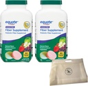 Equate Daily Fiber Sugar Free Prebiotic 90 Žuvacie tablety (2 balenia) Bundle s opakovane použiteľným potravinovým vreckom