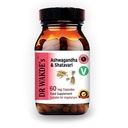 Ashwagandha & Shatavari kapsule DR WAKDE (60 Veg Caps, Omladzujúce byliny, Energetická podpora, Ayurvedic Supplement, Vegan, Bylinné, Všetky prírodné, vyrobené vo Veľkej Británii)