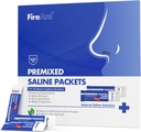 FireAnt Saline pakety pre Sinus Rinse, 100 Premixed Neti Pot Salt Paket pre nosal Rinse, Sinus Rinse Pakety pre nosový zavlažovanie systém, PH Balanced - Blate Blue