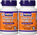 TERAZ Potraviny Vitamín D3 5000 Iu, 240 - softgely (Pack of 2)