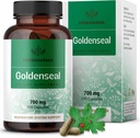 HERBAMA Goldenseal Root Kapsule 700mg - Respiračný systém a Imunitná podpora s Goldenseal prášok Supplement - Vegan, non-GMO