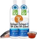 Len prírodný pet Wild Aljašský lososový olej pre psy a mačky - Omega 3 a 6 doplnok pre domáce zvieratá - EPA a DHA rybie oleje, všetky prírodné spoločné podpora, podporovať zdravú pokožku, kabát a srdce - 20 Fl Oz (Pack of 2)