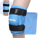 REVIX 19" Extra veľké koleno ľadový obal obklopený Entrire Knee, opakovane použiteľný gél studený balenie pre nepohodlie a po tréningu únava, studený kompres, zvýšiť komfort a zotavenie
