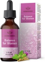 HERBAMAMA Balance for Women Drops - Milk Thitle, Vitex Berry, Angelica, Maca Root & Ashwagandha Ženy doplnky - Vegan, Alkohol & Bez cukru, 28-Deň dodávky
