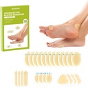 Gél Blister Hydrokoloidné Bandage Pads- Bukihome 24 Počet Blister Vankúše pre nohy, Toe, Heel - Water Reistant Bandage, Blister Pads for Prevention & Recovery (Variety Pack)