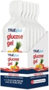 TRUeplus Glukóza Gél Puch, Ovocná Punch chuť, 15g Fast-Acting Carbohydrates, bez tuku, bez lepku, Rýchla podpora pre nízku hladinu cukru a energie v krvi, 6 Balenie