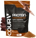 COURA Proteín Performance 990g - Vysoko výkonný proteínový prášok - s Kreatínom - Ideálne pre atlety - bezlepkové