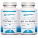 P Puregen Labs Cough Relief for adults Dextrometorfan HBr 15mg (120 Softgels) 8-hour, Non-Drowsy, Long-Lasting Bronchial Supresant 