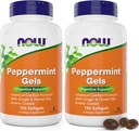 Teraz Peppermint gély s zázvorovým olejom a feniklom olej, 150 Softgels (Pack of 2), Enteric potiahnuté
