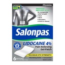 Salonpas Lidokaín 4% bolesť Relieving Gel-Patch, 6 Počet, pre chrbát, krk, plece, koleno a lakť bolesť
