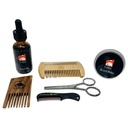 G.B.S Natural Beard Kit - Beard Oil s Jojobou, Beard Conditioning Balm, 2 Sided Wood Beard Styling Comb, Pocket Mustache Comb, Beard a fúzy Trimming Nožnice