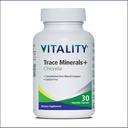 Vitalita Trace Minerals + Chlorella 30 Days/Capsules-Canadian-Made Full Spectrum Mineral Complex  Vegán, bez alergií.