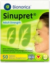 Sinupret Dospelý Sila Sinus + Imunitná podpora Všetky prírodné, rýchle herbové nosové passage a Imunity Boost doplnok s Verbena a Elder Flower - 50 tabliet (Stock of 2)