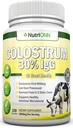 Colostrum - 1000mg - 120 Kapsule - 30% IgG - Non-GMO US Dairy - Prvé dojenie Bovine Colostrum - Nízko tepelne spracované - Skvelé pre GI Tract Health - Immune Support - Bone and Muscle Health