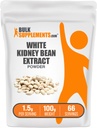 BulkSupplementments.com Biely extrakt z fazule obličky prášok - biela fazuľa fazuľa prášok - bylinné doplnky - bez lepku, 1,5 g na porciu, 100g (3,5 oz) (pack of 1)