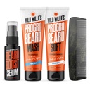Wild Willies Care Kit, Biotin obohatený šampón a kondicionér s kofeínom, dve fľaše 4-Oz, podporuje zdravý rast medvedíka