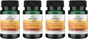 Swanson Folát 5-metyltetrahydrofolická kyselina - vysoká potencia, bioaktívna forma 800 mcg Dfe 30 Veg Caps (4 balenia)
