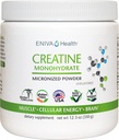 Eniva Health Creatin Monohydrát Prášok, Amino Acid, Mikronizovaný prášok, 70 Serviv 5 G 12.3 oz, Podpora svalov, Rast svalov, Bunkulárna energia, Kognitívne zameranie, Ultra-pure, Farmaceutická trieda