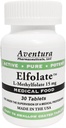 Elfolate® 15 mg L-metylfolát Metylfolát Metylfolát Zdravotný doplnok stravy Profesionálna sila Aktívny Pure Potent 30 tabliet