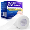 Nové priehľadné Silikónové zjazvené listy [1.6 x 120ch - 3M],Away Scar Tape,Scar Strips, Reusable, Professional Scar Remove Sheets for C- Section, Chirurgia, Burn, Keloid, Akne et, Scar Patch.